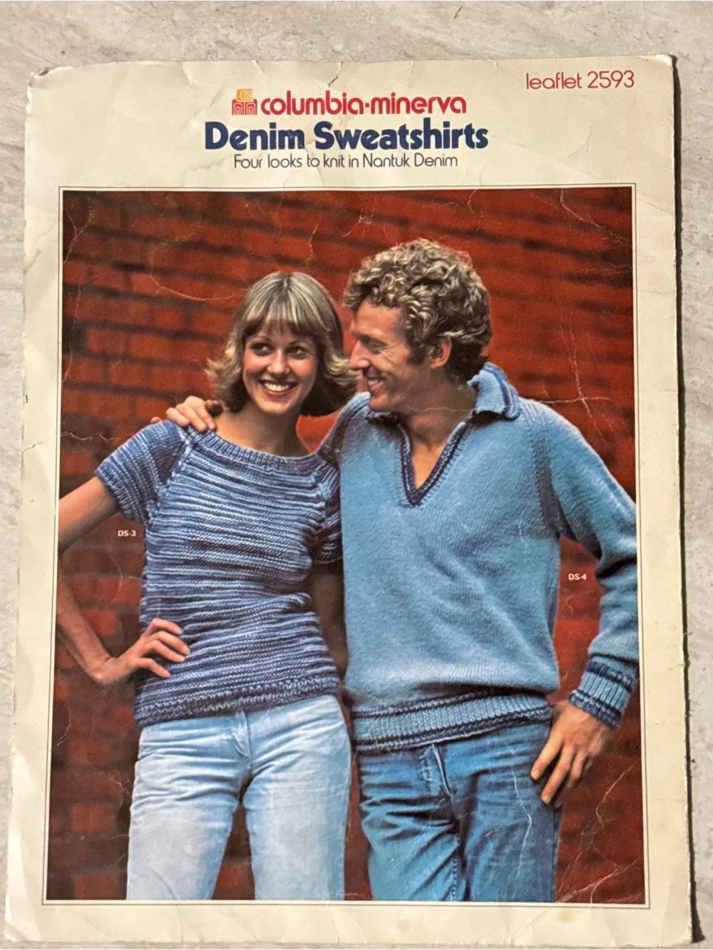 1974 Columbia Minerva Crochet & Knitting Pattern Vintage Leaflet